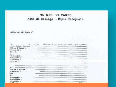 Certified Translation of French Marriage Certificate to English